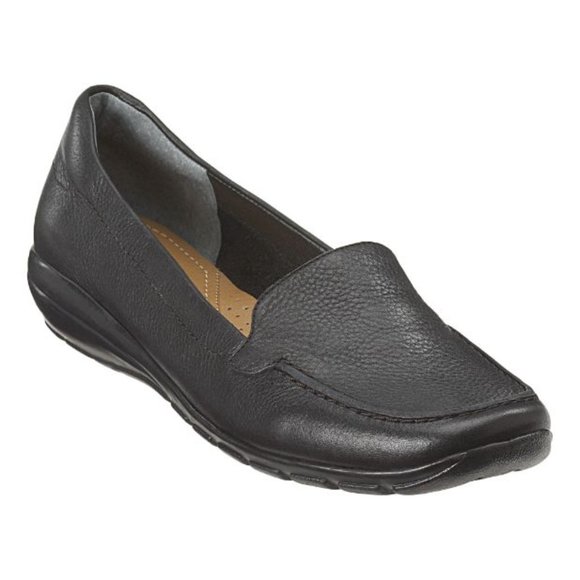 Easy Spirit Shoes Nwt Easy Spirit Abide Leather Casual Flats In Black Size 65 M Poshmark
